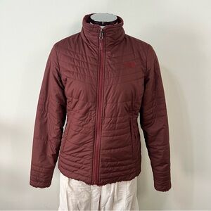 The North Face Mossbud Reversible Jacket Women's Small Petite Burgundy Hiking